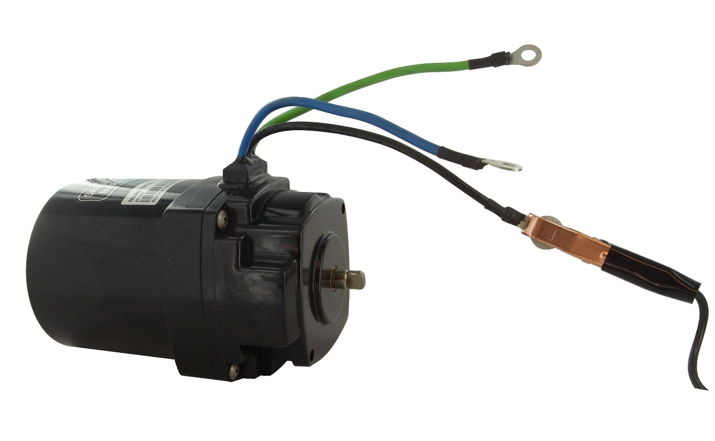 Attach the negative (BLACK) battery cable to the to the negative terminal of the battery. The other end will need to be attached to the black wire on your motor.